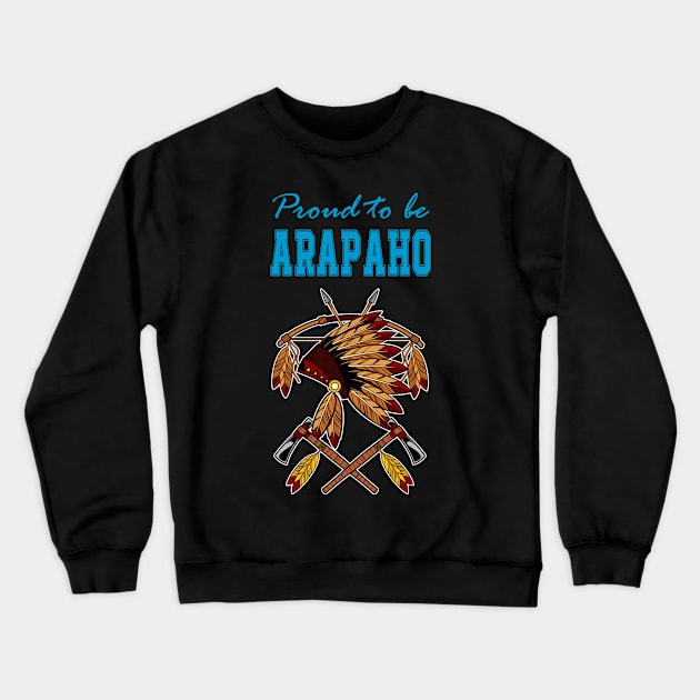 Native American Arapaho  Archery Crewneck Sweatshirt by Jaya Moore